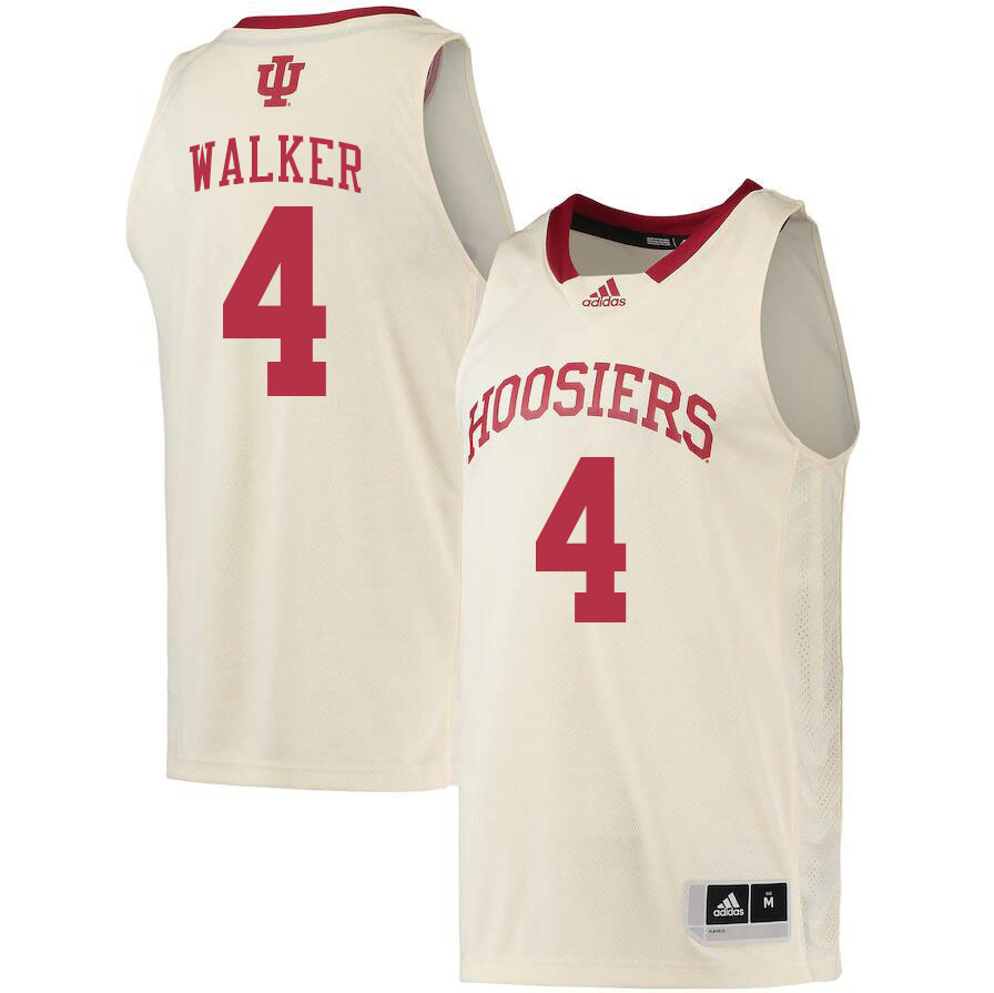 Men #4 Anthony Walker Indiana Hoosiers College Basketball Jerseys Stitched Sale-Cream